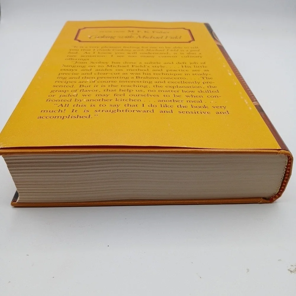 COOKING WITH MICHAEL FIELD Edited Joan Scobey 1978 FIRST EDITION HC DJ NOS New